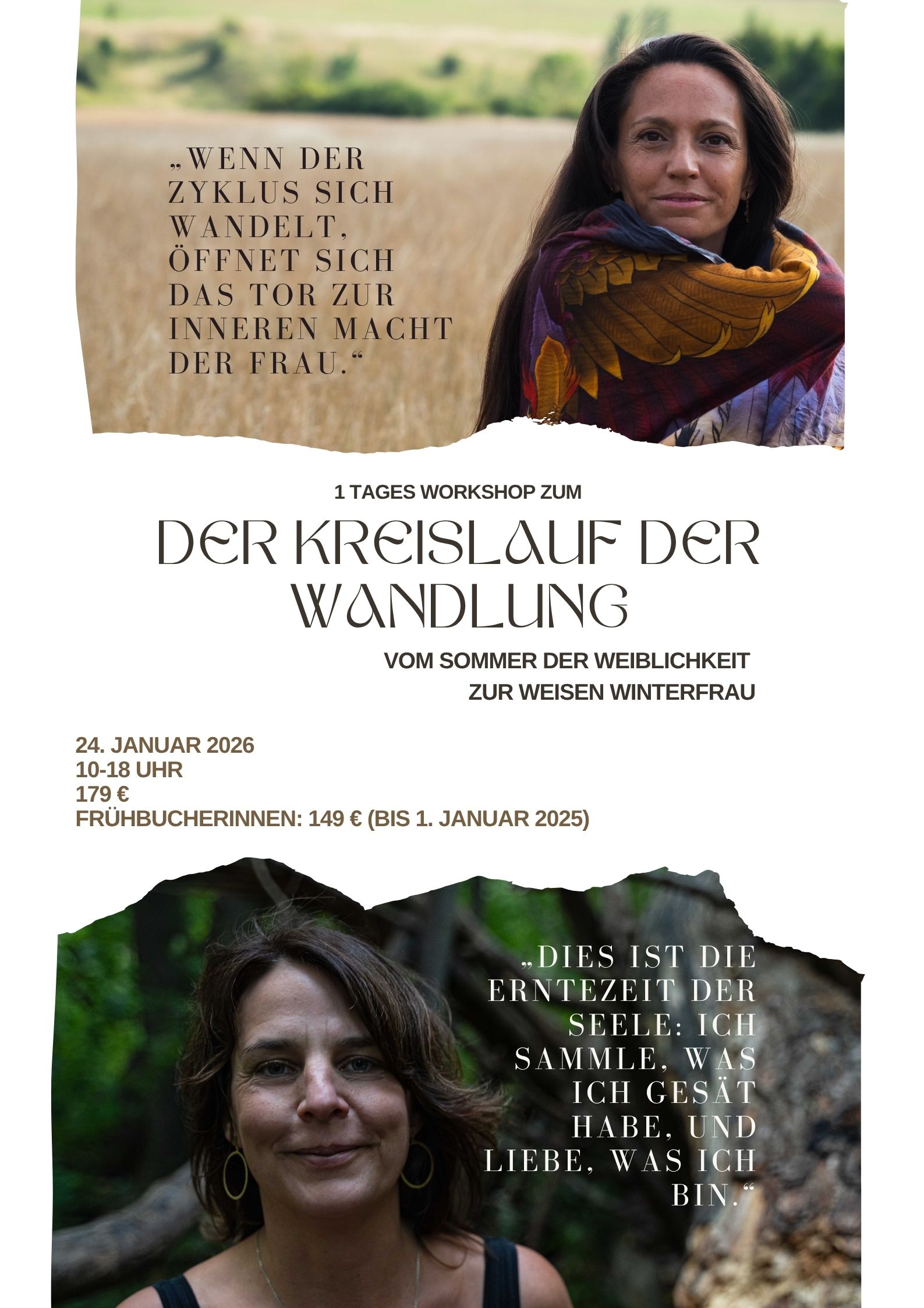Der Kreislauf der Wandlung (Poster) Menopause Perimenopause